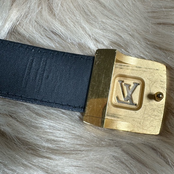 Authentic Louis Vuitton Murakami Black Monogram Belt Size 75 XS - Picture 12 of 13